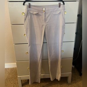 Women’s Striped Anne Klein Business Slacks Size US 8 Short Length Petite